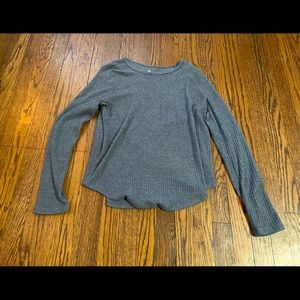 Size med dark gray long sleeved cozy top